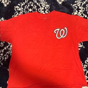 Majestic Red Graphic Logo Tee